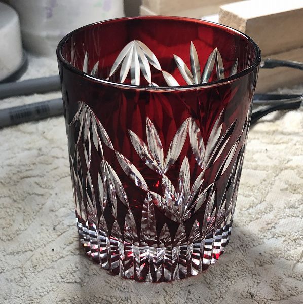 翌檜ロックグラス、切子、切子作家、伝統的な製法、