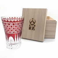 切子、高級、ガラス、創作、切子作家、八角籠目タンブラー、ソーダガラス、コップ、贈り物、プレゼント、江戸切子の技法、伝統的