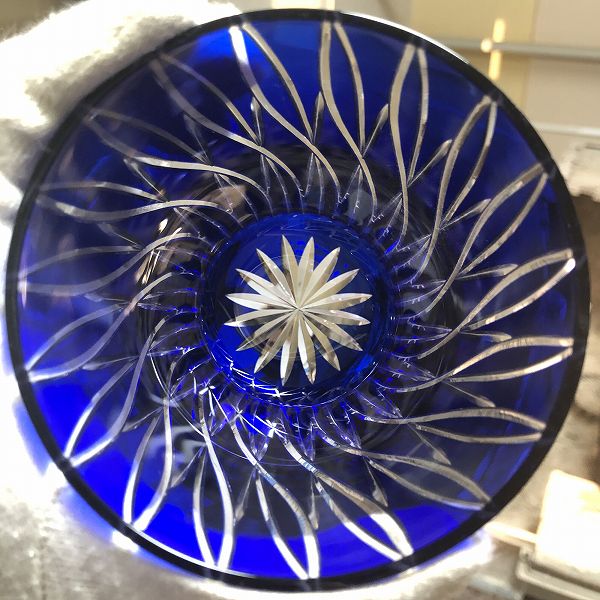 クロスロード天開ロックグラス、切子、伝統的な手法、コップ、切子作家、大きいグラス、