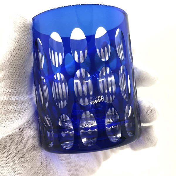 切子、ペアグラス、安価、贈り物、プレゼント、ロックグラス、オーバル、かわいい、ソーダガラス、江戸切子の技法、伝統的、切子作家