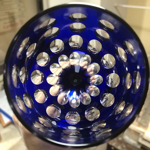 オーバルワイングラス、切子、切子作家、赤ワイン、伝統的な手法、