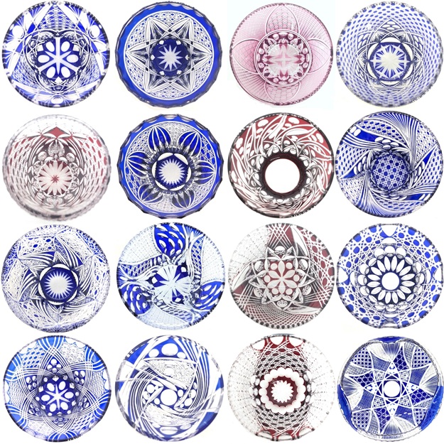 切子工房箴光の江戸切子の技術で作られた美しい切子。独立切子士、斉藤光が作っている。