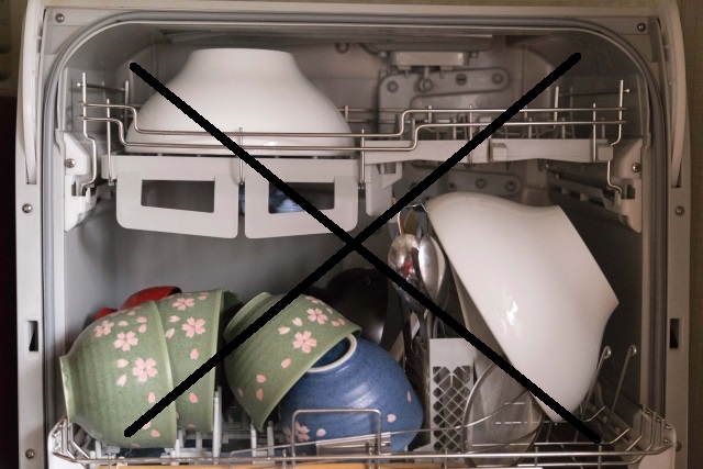 江戸切子、食洗器、食器洗い機使用不可