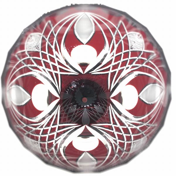 切子、ワイングラス、赤ワイングラス、高級、江戸切子の技法、伝統的、切子作家